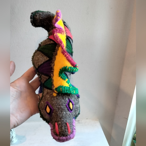 Mexican Chiapas handsewn 🐊 stuffed crocodile vintage - Picture 6 of 6